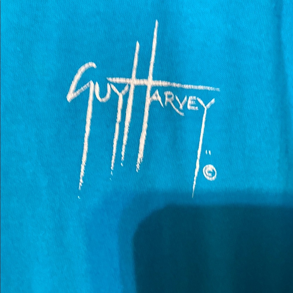 Guy Harvey Turquoise Blue Short Sleeve Tee